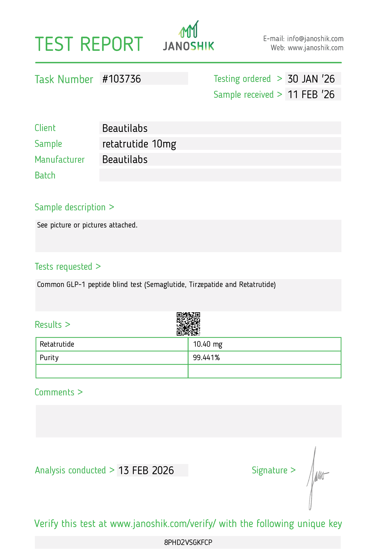 COA retatrutide